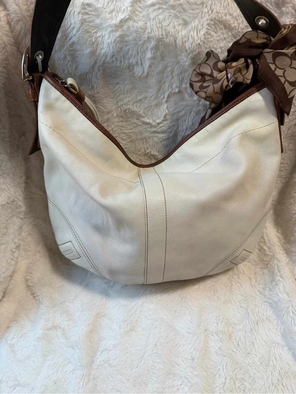 Coach cream leather